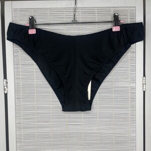 Underprotection High Cut Bikini Bottoms Black Vegan New with Tags Size XL